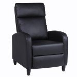 Πολυθρόνα Ανακλινόμενη ArteLibre ATRIA Μαύρο PU 67 5x90x104cm c500516