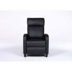 Πολυθρόνα Ανακλινόμενη ArteLibre ATRIA Μαύρο PU 67 5x90x104cm c500516