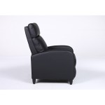 Πολυθρόνα Ανακλινόμενη ArteLibre ATRIA Μαύρο PU 67 5x90x104cm c500516