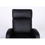 Πολυθρόνα Ανακλινόμενη ArteLibre ATRIA Μαύρο PU 67 5x90x104cm c500516