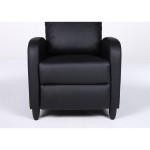 Πολυθρόνα Ανακλινόμενη ArteLibre ATRIA Μαύρο PU 67 5x90x104cm c500516