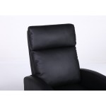 Πολυθρόνα Ανακλινόμενη ArteLibre ATRIA Μαύρο PU 67 5x90x104cm c500516