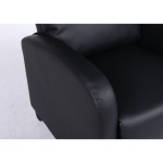 Πολυθρόνα Ανακλινόμενη ArteLibre ATRIA Μαύρο PU 67 5x90x104cm c500516