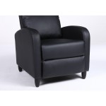 Πολυθρόνα Ανακλινόμενη ArteLibre ATRIA Μαύρο PU 67 5x90x104cm c500516