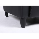 Πολυθρόνα Ανακλινόμενη ArteLibre ATRIA Μαύρο PU 67 5x90x104cm c500516