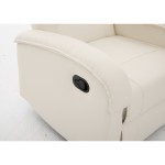 Πολυθρόνα Ανακλινόμενη ArteLibre CELAENO Εκρού PU 80x96x97cm c500518