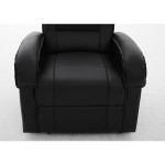 Πολυθρόνα Ανακλινόμενη ArteLibre CELAENO Μαύρο PU 80x96x97cm c500519