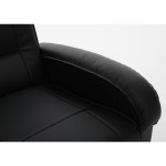 Πολυθρόνα Ανακλινόμενη ArteLibre CELAENO Μαύρο PU 80x96x97cm c500519