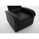 Πολυθρόνα Ανακλινόμενη ArteLibre CELAENO Μαύρο PU 80x96x97cm c500519