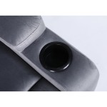 Πολυθρόνα Ανακλινόμενη ArteLibre RANA Γκρι Βελούδο 80x95x103cm c500521