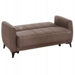 ΚΑΝΑΠΕΣ ΚΡΕΒΑΤΙ ΜΕ ΑΠΟΘ ΧΩΡΟ ΔΙΘΕΣΙΟΣ NIKKO HM3293 02 ΜΠΕΖ ΥΦΑΣΜΑ 144x75x84Υεκ c500536