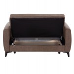 ΚΑΝΑΠΕΣ ΚΡΕΒΑΤΙ ΜΕ ΑΠΟΘ ΧΩΡΟ ΔΙΘΕΣΙΟΣ NIKKO HM3293 02 ΜΠΕΖ ΥΦΑΣΜΑ 144x75x84Υεκ c500536