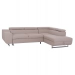 ΓΩΝΙΑΚΟΣ ΚΑΝΑΠΕΣ-ΚΡΕΒΑΤΙ ΜΕ ΑΠΟΘ ΧΩΡΟ ENCORE HM3301 03R ΜΠΕΖ ΥΦΑΣΜΑ 285x205x90Υεκ c500537