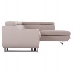 ΓΩΝΙΑΚΟΣ ΚΑΝΑΠΕΣ-ΚΡΕΒΑΤΙ ΜΕ ΑΠΟΘ ΧΩΡΟ ENCORE HM3301 03R ΜΠΕΖ ΥΦΑΣΜΑ 285x205x90Υεκ c500537