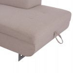 ΓΩΝΙΑΚΟΣ ΚΑΝΑΠΕΣ-ΚΡΕΒΑΤΙ ΜΕ ΑΠΟΘ ΧΩΡΟ ENCORE HM3301 03R ΜΠΕΖ ΥΦΑΣΜΑ 285x205x90Υεκ c500537