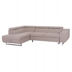 ΓΩΝΙΑΚΟΣ ΚΑΝΑΠΕΣ-ΚΡΕΒΑΤΙ ΜΕ ΑΠΟΘ ΧΩΡΟ ENCORE HM3301 03L ΜΠΕΖ ΥΦΑΣΜΑ 285x205x90Υεκ c500538