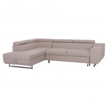 ΓΩΝΙΑΚΟΣ ΚΑΝΑΠΕΣ-ΚΡΕΒΑΤΙ ΜΕ ΑΠΟΘ ΧΩΡΟ ENCORE HM3301 03L ΜΠΕΖ ΥΦΑΣΜΑ 285x205x90Υεκ c500538