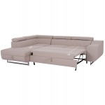 ΓΩΝΙΑΚΟΣ ΚΑΝΑΠΕΣ-ΚΡΕΒΑΤΙ ΜΕ ΑΠΟΘ ΧΩΡΟ ENCORE HM3301 03L ΜΠΕΖ ΥΦΑΣΜΑ 285x205x90Υεκ c500538