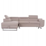 ΓΩΝΙΑΚΟΣ ΚΑΝΑΠΕΣ-ΚΡΕΒΑΤΙ ΜΕ ΑΠΟΘ ΧΩΡΟ ENCORE HM3301 03L ΜΠΕΖ ΥΦΑΣΜΑ 285x205x90Υεκ c500538