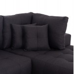 ΓΩΝΙΑΚΟΣ ΚΑΝΑΠΕΣ-ΚΡΕΒΑΤΙ ΜΕ ΑΠΟΘ ΧΩΡΟ TRENDSTON HM3302 01R ΓΚΡΙ ΥΦΑΣΜΑ 298x177x95Υεκ c500541