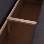 ΓΩΝΙΑΚΟΣ ΚΑΝΑΠΕΣ-ΚΡΕΒΑΤΙ ΜΕ ΑΠΟΘ ΧΩΡΟ TRENDSTON HM3302 01R ΓΚΡΙ ΥΦΑΣΜΑ 298x177x95Υεκ c500541