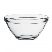 Γυάλινο μπωλ φ20xY10cm Tempered στοιβαζόμενο Pompei BORMIOLI ROCCO - Σετ 12 c500548