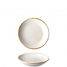 Πιάτο Βαθύ πορσελάνης Φ20cm Κρεμ σειρά Leon Fizz LUKANDA - Σετ 6 c500558