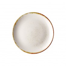 Πιάτο Ρηχό πορσελάνης coupe Φ27cm Κρεμ σειρά Leon Fizz LUKANDA - Σετ 6 c500562