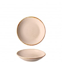 Πιάτο Βαθύ πορσελάνης Φ20cm Σομόν σειρά Leon Fizz LUKANDA - Σετ 6 c500570