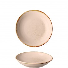 Πιάτο Βαθύ πορσελάνης Φ24cm Σομόν σειρά Leon Fizz LUKANDA - Σετ 6 c500571