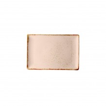 Πιατέλα ορθογώνια πορσελάνης 21x10cm Σομόν σειρά Leon Fizz LUKANDA - Σετ 6 c500577