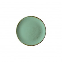 Πιάτο Ρηχό πορσελάνης coupe Φ21cm Τιρκουάζ σειρά Leon Fizz LUKANDA - Σετ 6 c500584