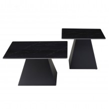 ΤΡΑΠΕΖΙΑ ΣΑΛΟΝΙΟΥ QUBER HM18260 02 ΚΕΡΑΜΙΚΑ TOP ΟΨΗ ΜΑΥΡΟ ΜΑΡΜΑΡΟ-ΤΕΤΡΑΓΩΝΑ c500613