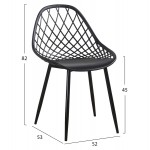 ΣΕΤ ΤΡΑΠΕΖΑΡΙΑΣ 5ΤΜΧ LIO HM21175 MDF TOP ΠΟΛΥΠΡΟΠΥΛΕΝΙΟ ΣΕ ΜΑΥΡΟ c500660