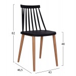 ΣΕΤ ΤΡΑΠΕΖΑΡΙΑΣ 5ΤΜΧ MINIMAL HM21178 MDF TOP ΣΕ ΜΑΥΡΟ-ΣΚΕΛΕΤΟΣ ΣΕ ΦΥΣΙΚΟ ΞΥΛΟΥ c500662