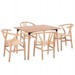 ΣΕΤ ΤΡΑΠΕΖΑΡΙΑΣ 5ΤΜΧ BRAVE HM21182 MDF TOP-ΞΥΛΟ ΟΞΙΑΣ PAPER ROPE ΣΕ ΦΥΣΙΚΟ c500665