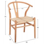 ΣΕΤ ΤΡΑΠΕΖΑΡΙΑΣ 5ΤΜΧ BRAVE HM21182 MDF TOP-ΞΥΛΟ ΟΞΙΑΣ PAPER ROPE ΣΕ ΦΥΣΙΚΟ c500665