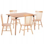 ΣΕΤ ΤΡΑΠΕΖΑΡΙΑΣ 5ΤΜΧ LUCIEN HM21183 MDF TOP ΞΥΛΟ ΟΞΙΑΣ ΣΕ ΦΥΣΙΚΟ ΧΡΩΜΑ c500666
