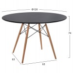 ΣΕΤ ΤΡΑΠΕΖΑΡΙΑΣ 5ΤΜΧ MAGGIE HM21187 MDF TOP ΠΟΛΥΠΡΟΠΥΛΕΝΙΟ ΣΕ ΜΑΥΡΟ ΧΡΩΜΑ c500668