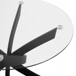 ΣΕΤ ΤΡΑΠΕΖΑΡΙΑΣ 5ΤΜΧ LADY HM21199 02 ΓΥΑΛΙ--ΜΕΤΑΛΛΟ ΣΕ ΜΑΥΡΟ ΒΕΛΟΥΔΟ ΣΑΠΙΟ ΜΗΛΟ c500670