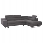 ΓΩΝΙΑΚΟΣ ΚΑΝΑΠΕΣ-ΚΡΕΒΑΤΙ ΜΕ ΑΠΟΘ ΧΩΡΟ ENCORE HM3301 01R ΓΚΡΙ ΥΦΑΣΜΑ 285x205x90Υεκ c500673