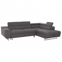 ΓΩΝΙΑΚΟΣ ΚΑΝΑΠΕΣ-ΚΡΕΒΑΤΙ ΜΕ ΑΠΟΘ ΧΩΡΟ ENCORE HM3301 01R ΓΚΡΙ ΥΦΑΣΜΑ 285x205x90Υεκ c500673