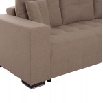 ΓΩΝΙΑΚΟΣ ΚΑΝΑΠΕΣ-ΚΡΕΒΑΤΙ ΜΕ ΑΠΟΘ ΧΩΡΟ TRENDSTON HM3302 03R ΜΠΕΖ ΥΦΑΣΜΑ 298x177x95Υεκ c500674