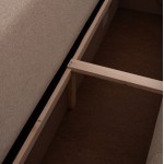 ΓΩΝΙΑΚΟΣ ΚΑΝΑΠΕΣ-ΚΡΕΒΑΤΙ ΜΕ ΑΠΟΘ ΧΩΡΟ TRENDSTON HM3302 03R ΜΠΕΖ ΥΦΑΣΜΑ 298x177x95Υεκ c500674