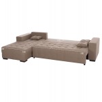 ΓΩΝΙΑΚΟΣ ΚΑΝΑΠΕΣ-ΚΡΕΒΑΤΙ ΜΕ ΑΠΟΘ ΧΩΡΟ TRENDSTON HM3302 03L ΜΠΕΖ ΥΦΑΣΜΑ 298x177x95Υεκ c500675