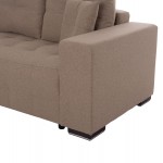 ΓΩΝΙΑΚΟΣ ΚΑΝΑΠΕΣ-ΚΡΕΒΑΤΙ ΜΕ ΑΠΟΘ ΧΩΡΟ TRENDSTON HM3302 03L ΜΠΕΖ ΥΦΑΣΜΑ 298x177x95Υεκ c500675