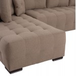 ΓΩΝΙΑΚΟΣ ΚΑΝΑΠΕΣ-ΚΡΕΒΑΤΙ ΜΕ ΑΠΟΘ ΧΩΡΟ TRENDSTON HM3302 03L ΜΠΕΖ ΥΦΑΣΜΑ 298x177x95Υεκ c500675