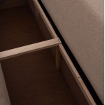 ΓΩΝΙΑΚΟΣ ΚΑΝΑΠΕΣ-ΚΡΕΒΑΤΙ ΜΕ ΑΠΟΘ ΧΩΡΟ TRENDSTON HM3302 03L ΜΠΕΖ ΥΦΑΣΜΑ 298x177x95Υεκ c500675