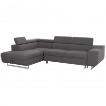 ΓΩΝΙΑΚΟΣ ΚΑΝΑΠΕΣ-ΚΡΕΒΑΤΙ ΜΕ ΑΠΟΘ ΧΩΡΟ ENCORE HM3301 01L ΓΚΡΙ ΥΦΑΣΜΑ 285x205x90Υεκ c500676