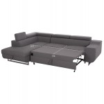 ΓΩΝΙΑΚΟΣ ΚΑΝΑΠΕΣ-ΚΡΕΒΑΤΙ ΜΕ ΑΠΟΘ ΧΩΡΟ ENCORE HM3301 01L ΓΚΡΙ ΥΦΑΣΜΑ 285x205x90Υεκ c500676